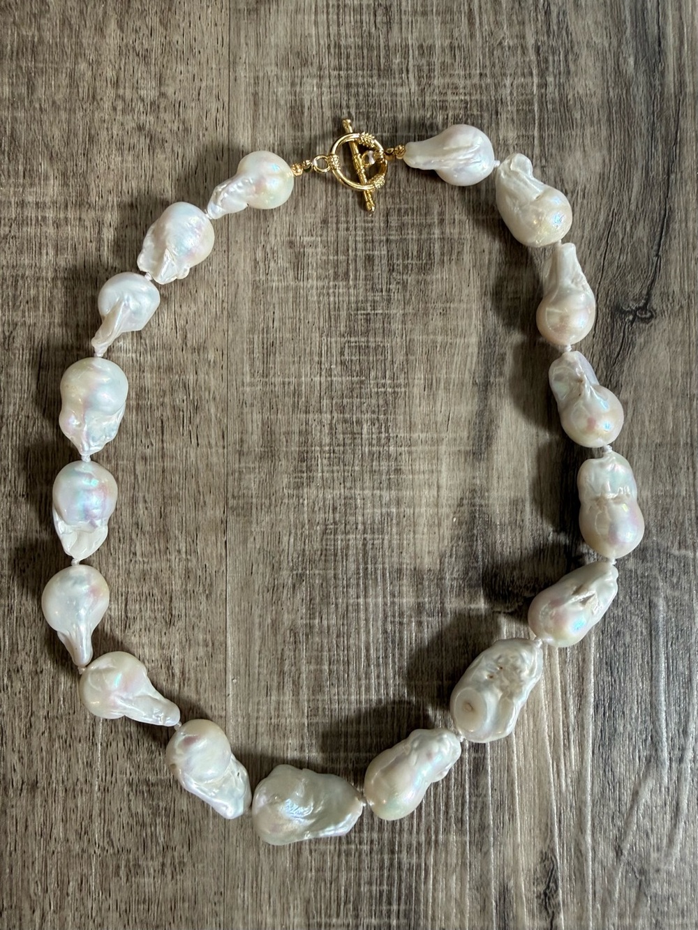 NWOT Baroque Pearl Choker Necklace 16”